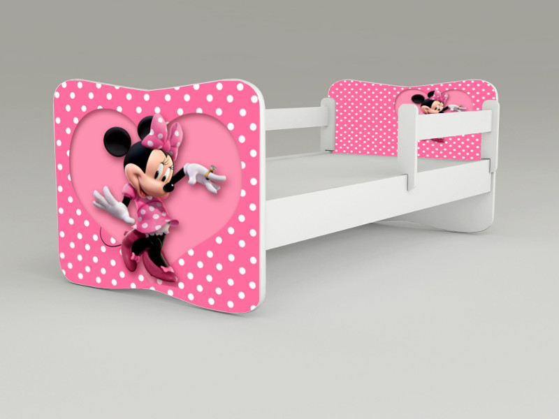 Detská posteľ s odnímateľnými zábranami Minnie